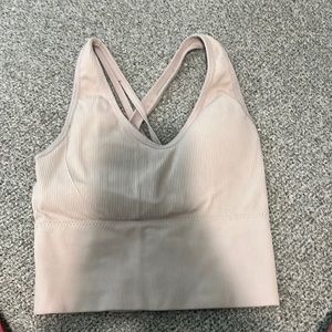 off white sports bra, medium